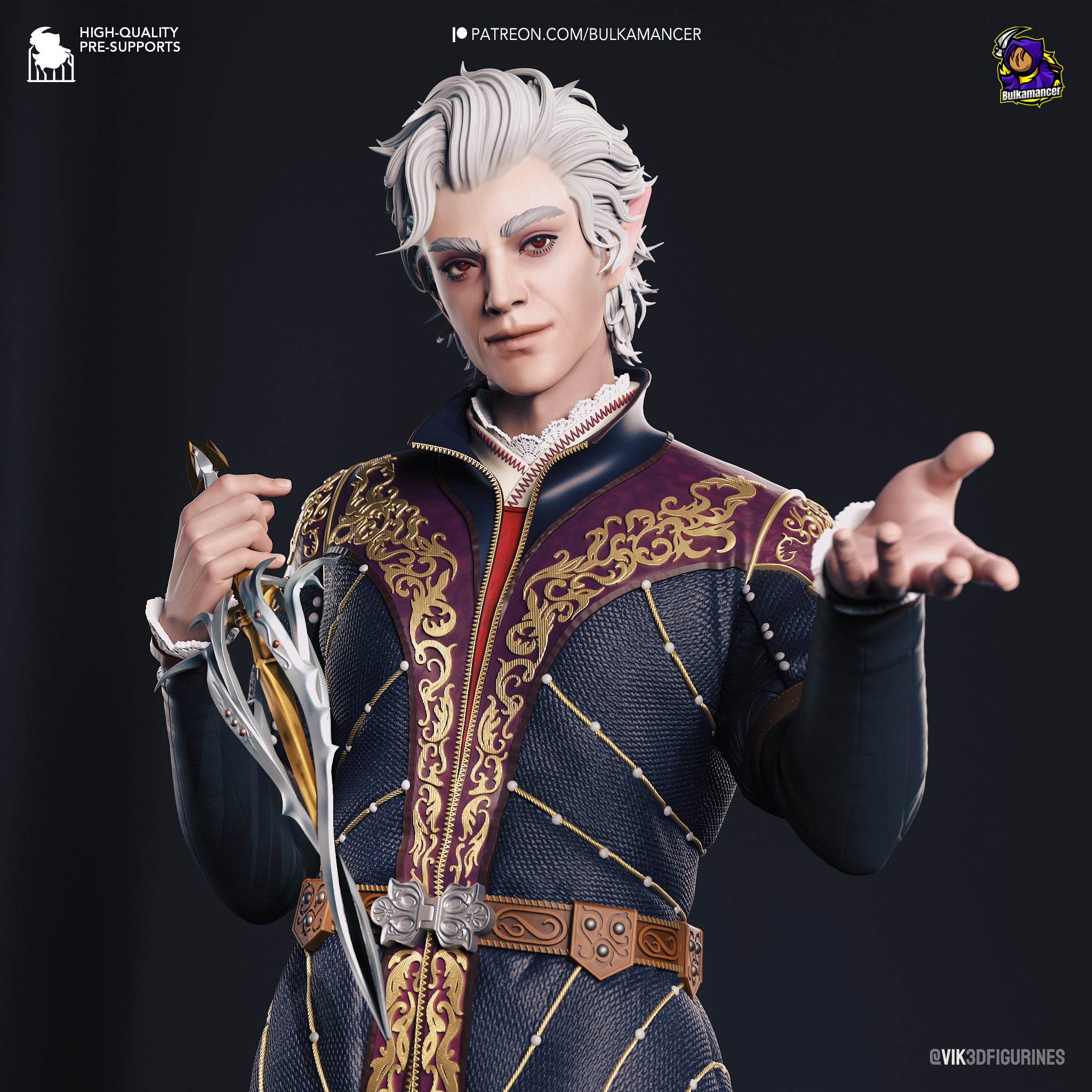 Vampire| Hand-Painted 14K 3D Resin Figures | Garage Kit