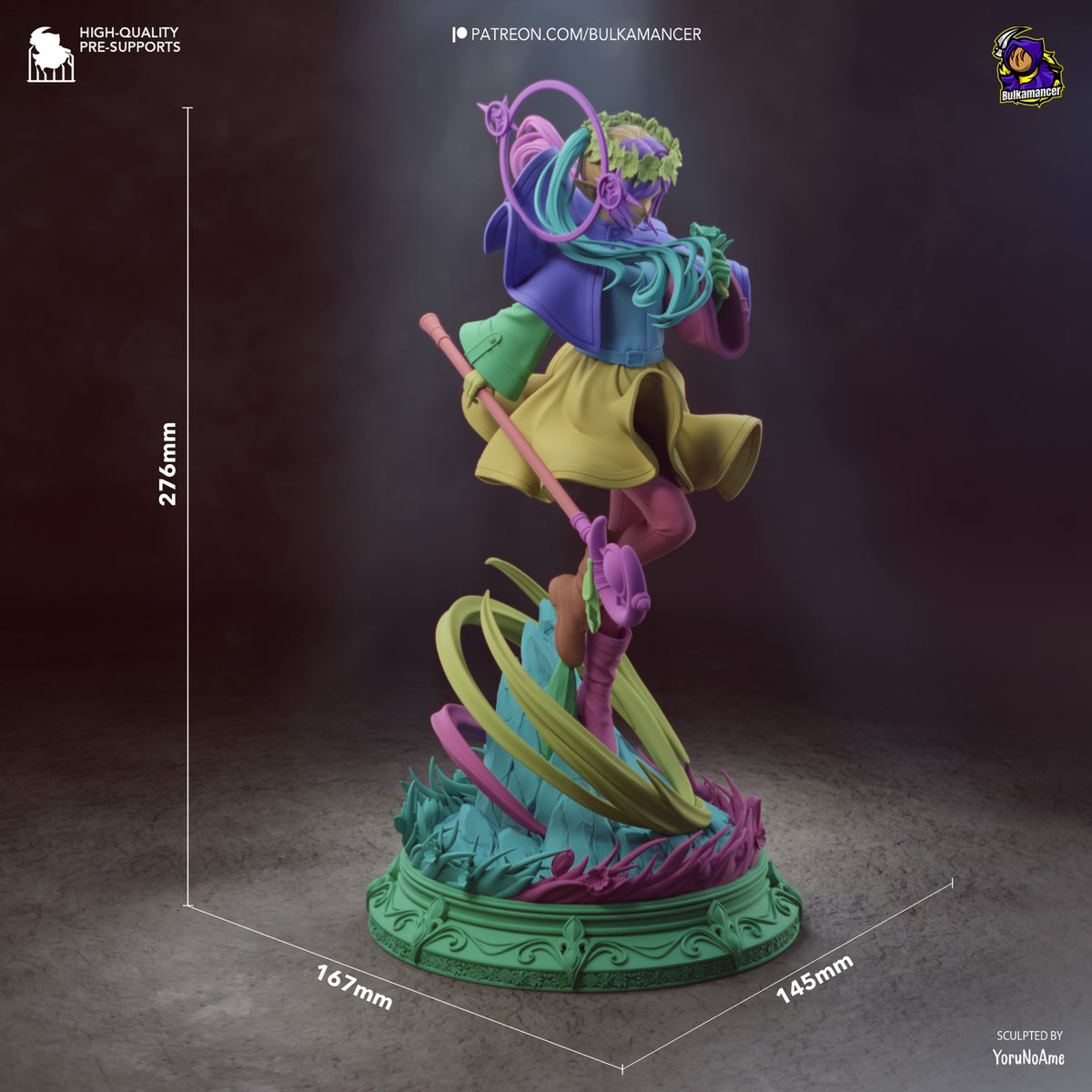 Frieren resin collector statue 1/8 scale dimensions: 145 by 167 by 276 millimetres