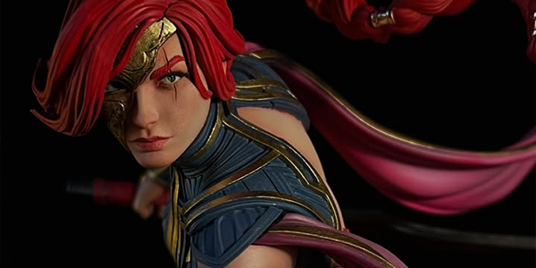 Hand-painted Katarina resin figure by Mimic3DPrint