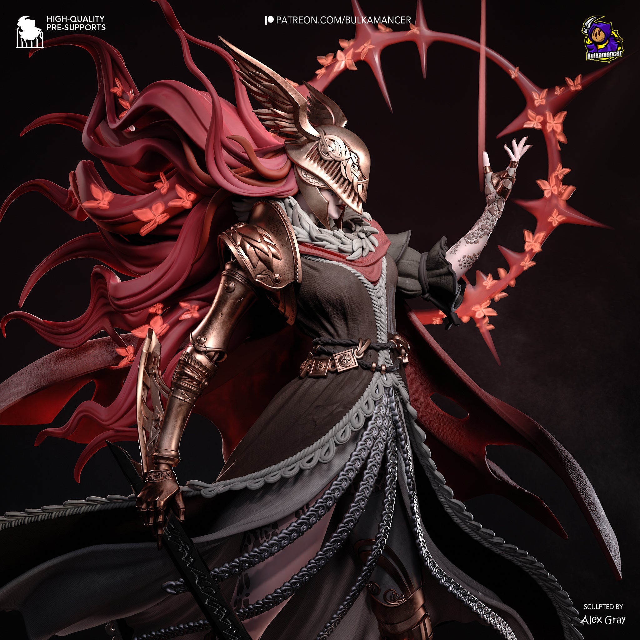 The Blade of the Queen | Hand-Painted 14K 3D Resin Figures | Garage Kit