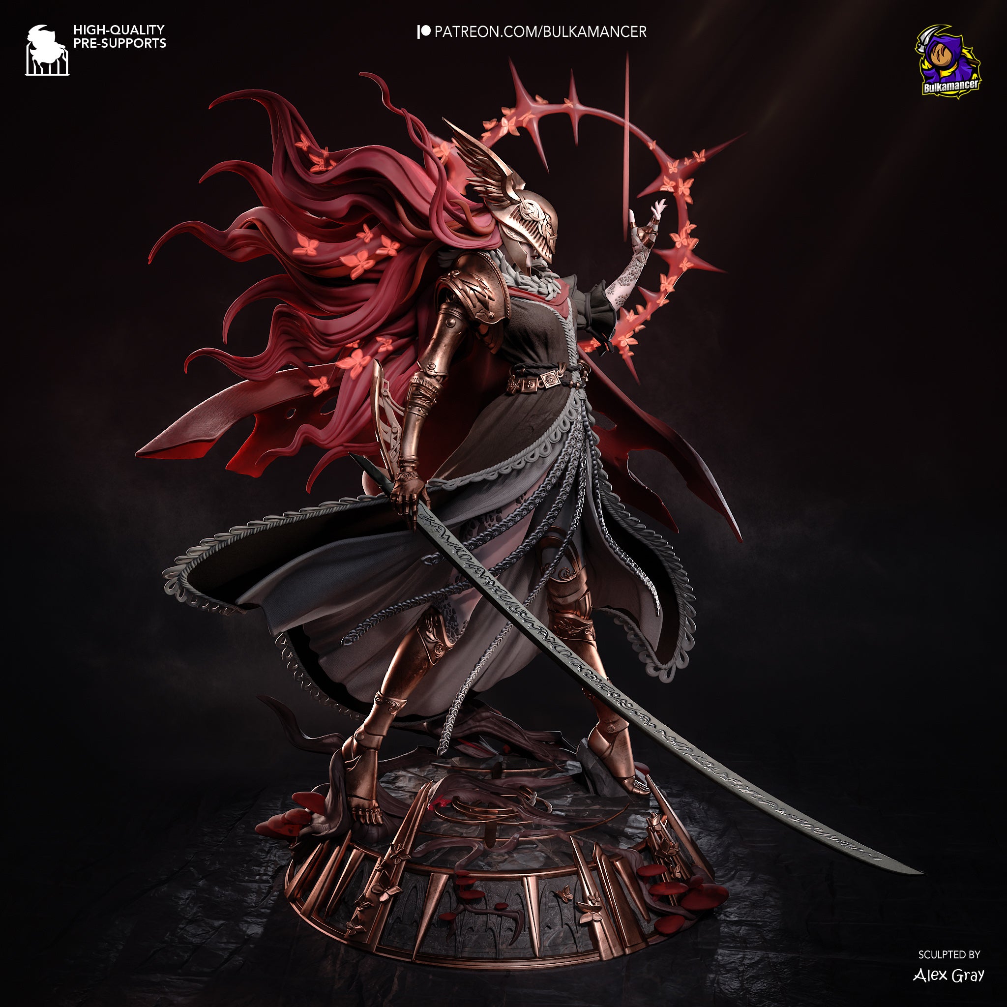 The Blade of the Queen | Hand-Painted 14K 3D Resin Figures | Garage Kit