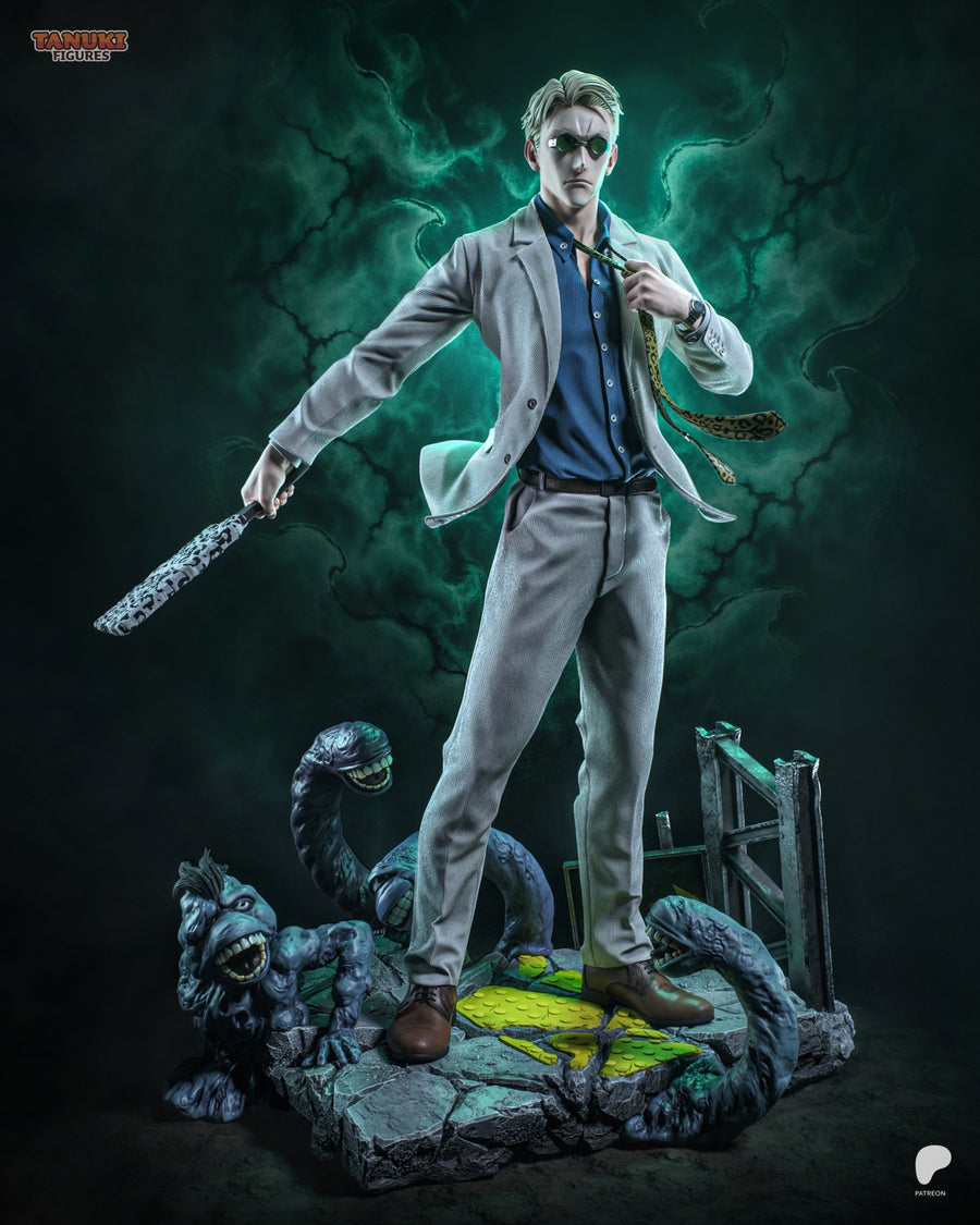 Kento Nanami Jujutsu Kaisen resin collector statue – front render with suit jacket
