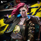 Valerie – Cyberpunk 2077 resin collector statue portrait detail