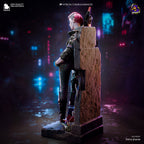 Valerie – Cyberpunk 2077 resin collector statue rear three-quarter view