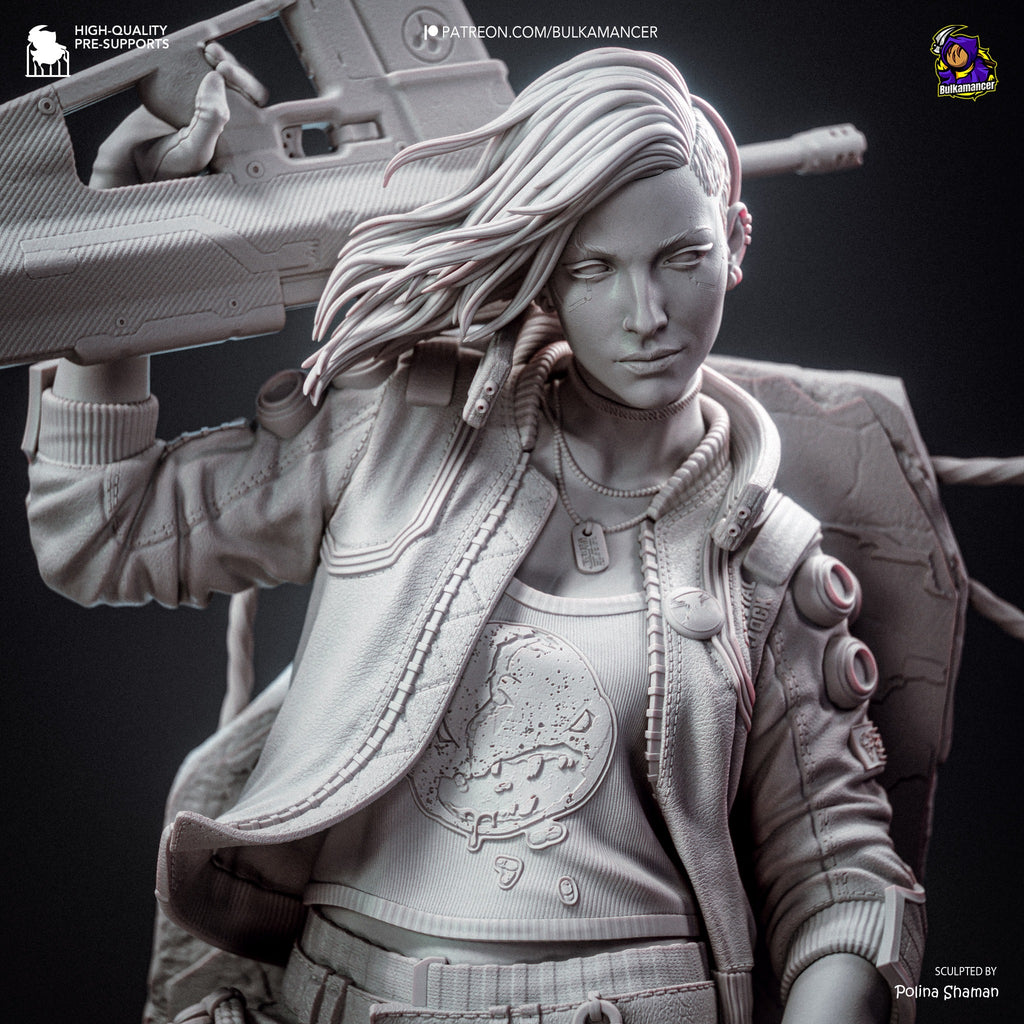 Valerie – resin collector statue unpainted sculpt detail 1