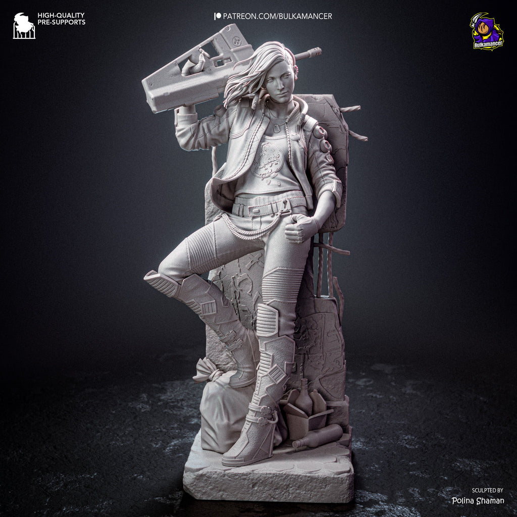 Valerie – resin collector statue unpainted full view 1